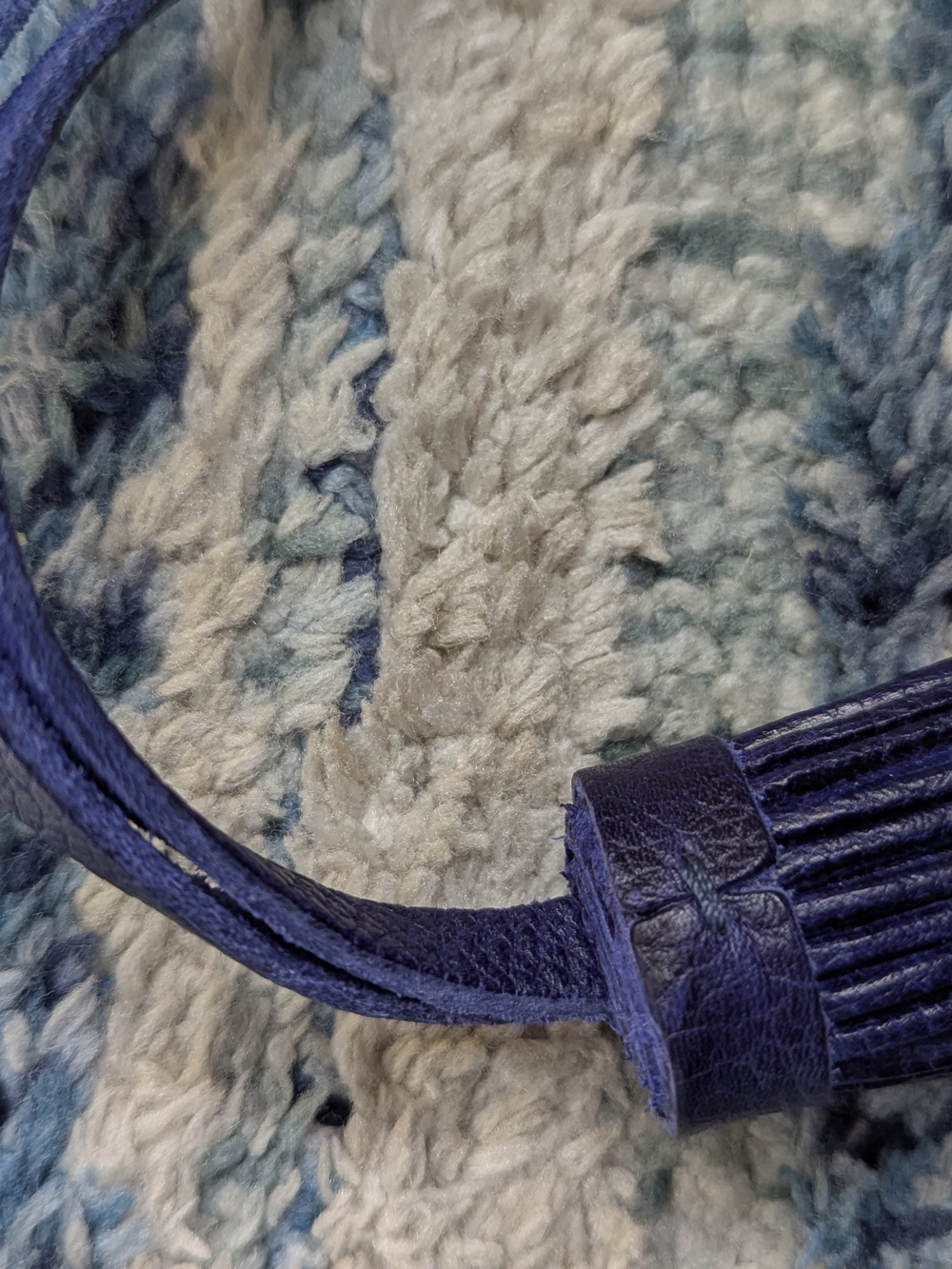 Portland Leather Goods Pom Tassel in Cobalt New w/ Original Packaging - Picture 7 of 10